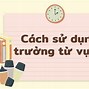 Trường Từ Vựng Là Gì Ví Dụ